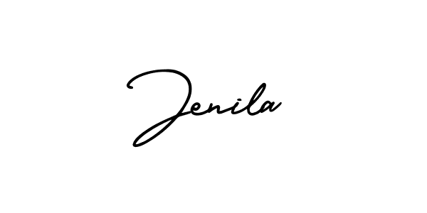 Similarly AmerikaSignatureDemo-Regular is the best handwritten signature design. Signature creator online .You can use it as an online autograph creator for name Jenila. Jenila signature style 3 images and pictures png