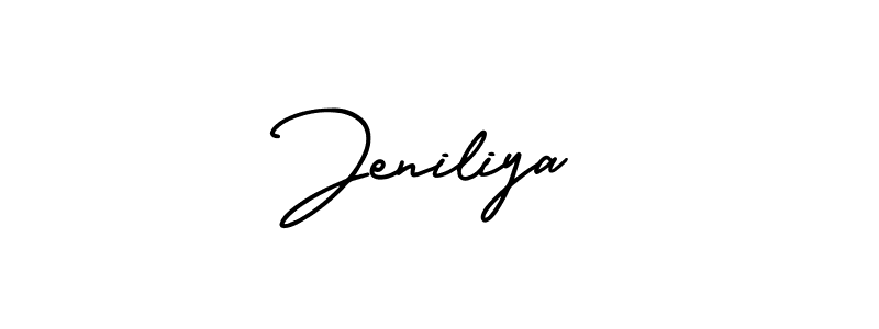 Jeniliya stylish signature style. Best Handwritten Sign (AmerikaSignatureDemo-Regular) for my name. Handwritten Signature Collection Ideas for my name Jeniliya. Jeniliya signature style 3 images and pictures png