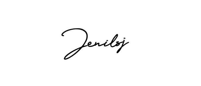 if you are searching for the best signature style for your name Jenilsj. so please give up your signature search. here we have designed multiple signature styles  using AmerikaSignatureDemo-Regular. Jenilsj signature style 3 images and pictures png