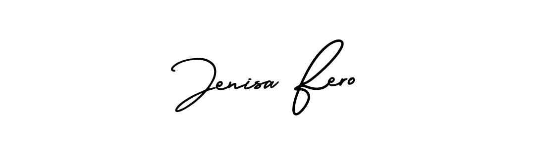 Also You can easily find your signature by using the search form. We will create Jenisa Fero name handwritten signature images for you free of cost using AmerikaSignatureDemo-Regular sign style. Jenisa Fero signature style 3 images and pictures png