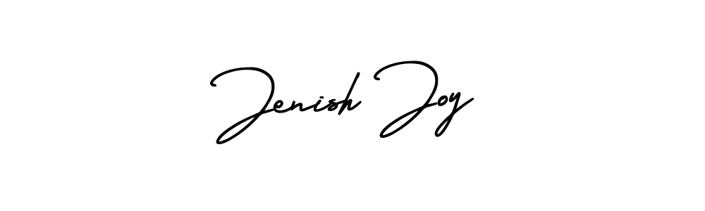 Design your own signature with our free online signature maker. With this signature software, you can create a handwritten (AmerikaSignatureDemo-Regular) signature for name Jenish Joy. Jenish Joy signature style 3 images and pictures png