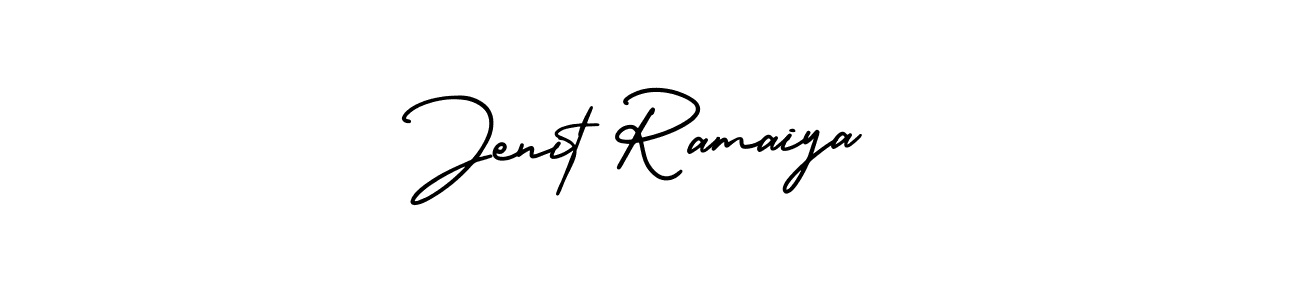 AmerikaSignatureDemo-Regular is a professional signature style that is perfect for those who want to add a touch of class to their signature. It is also a great choice for those who want to make their signature more unique. Get Jenit Ramaiya name to fancy signature for free. Jenit Ramaiya signature style 3 images and pictures png