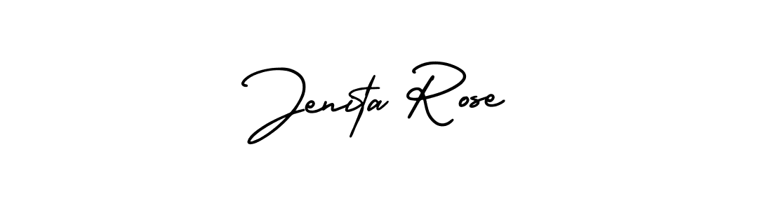 Design your own signature with our free online signature maker. With this signature software, you can create a handwritten (AmerikaSignatureDemo-Regular) signature for name Jenita Rose. Jenita Rose signature style 3 images and pictures png