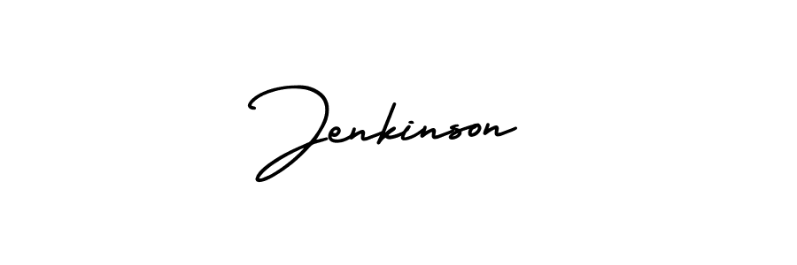 You should practise on your own different ways (AmerikaSignatureDemo-Regular) to write your name (Jenkinson) in signature. don't let someone else do it for you. Jenkinson signature style 3 images and pictures png