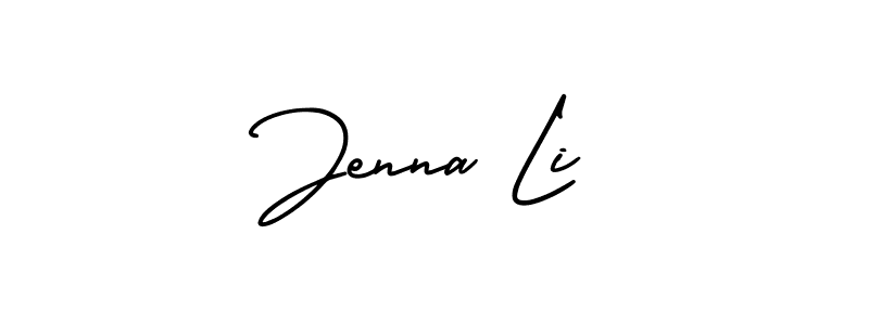 Best and Professional Signature Style for Jenna Li. AmerikaSignatureDemo-Regular Best Signature Style Collection. Jenna Li signature style 3 images and pictures png