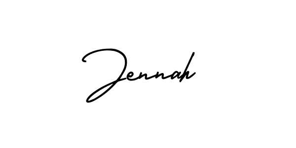 Design your own signature with our free online signature maker. With this signature software, you can create a handwritten (AmerikaSignatureDemo-Regular) signature for name Jennah. Jennah signature style 3 images and pictures png