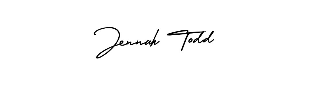 It looks lik you need a new signature style for name Jennah Todd. Design unique handwritten (AmerikaSignatureDemo-Regular) signature with our free signature maker in just a few clicks. Jennah Todd signature style 3 images and pictures png