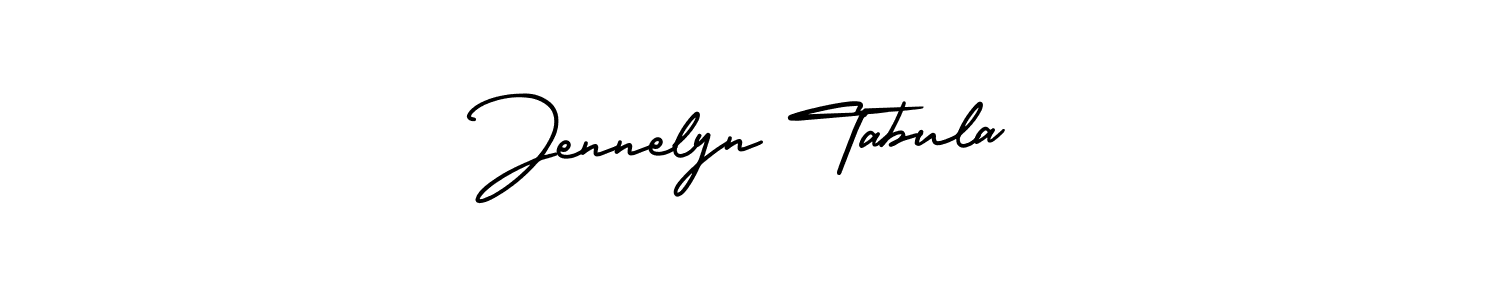 Design your own signature with our free online signature maker. With this signature software, you can create a handwritten (AmerikaSignatureDemo-Regular) signature for name Jennelyn Tabula. Jennelyn Tabula signature style 3 images and pictures png