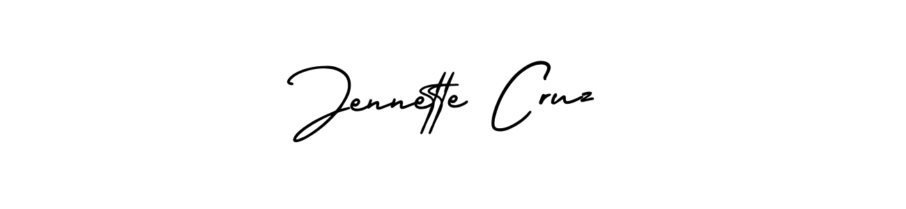 You should practise on your own different ways (AmerikaSignatureDemo-Regular) to write your name (Jennette Cruz) in signature. don't let someone else do it for you. Jennette Cruz signature style 3 images and pictures png