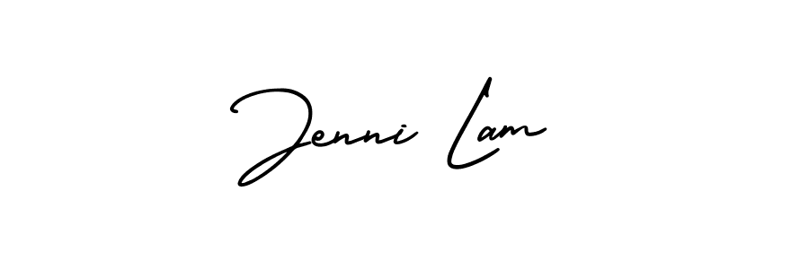 Create a beautiful signature design for name Jenni Lam. With this signature (AmerikaSignatureDemo-Regular) fonts, you can make a handwritten signature for free. Jenni Lam signature style 3 images and pictures png