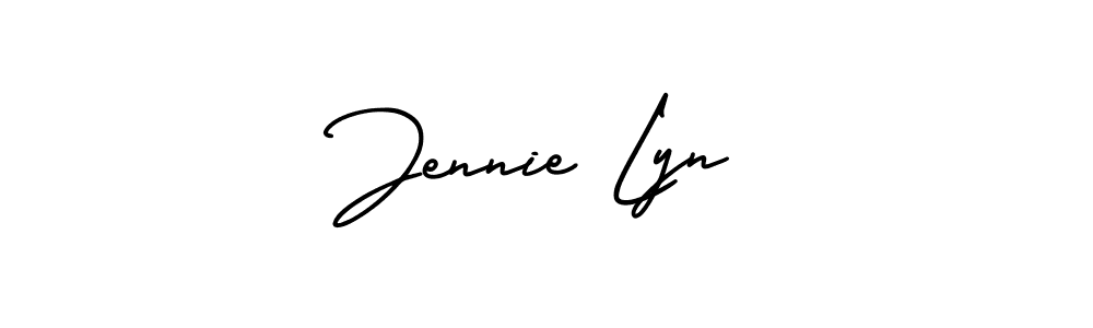 How to make Jennie Lyn signature? AmerikaSignatureDemo-Regular is a professional autograph style. Create handwritten signature for Jennie Lyn name. Jennie Lyn signature style 3 images and pictures png