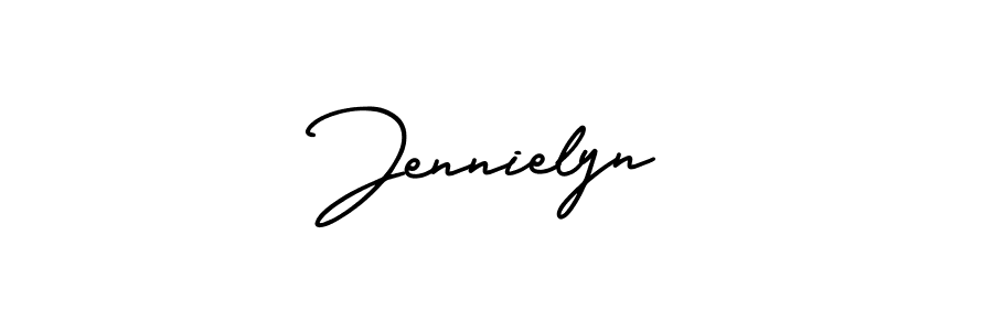 How to make Jennielyn name signature. Use AmerikaSignatureDemo-Regular style for creating short signs online. This is the latest handwritten sign. Jennielyn signature style 3 images and pictures png