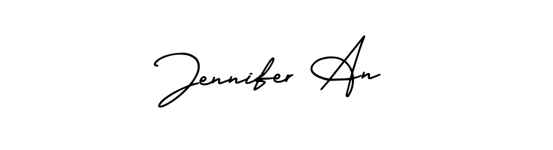 Design your own signature with our free online signature maker. With this signature software, you can create a handwritten (AmerikaSignatureDemo-Regular) signature for name Jennifer An. Jennifer An signature style 3 images and pictures png