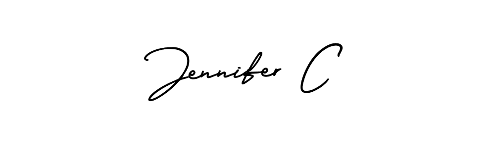 Use a signature maker to create a handwritten signature online. With this signature software, you can design (AmerikaSignatureDemo-Regular) your own signature for name Jennifer C. Jennifer C signature style 3 images and pictures png
