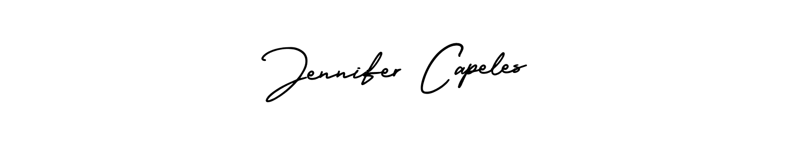 Jennifer Capeles stylish signature style. Best Handwritten Sign (AmerikaSignatureDemo-Regular) for my name. Handwritten Signature Collection Ideas for my name Jennifer Capeles. Jennifer Capeles signature style 3 images and pictures png