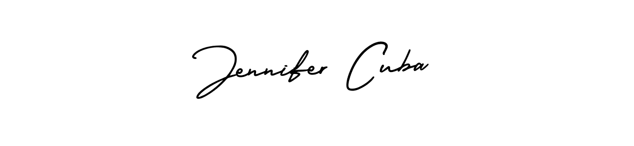 It looks lik you need a new signature style for name Jennifer Cuba. Design unique handwritten (AmerikaSignatureDemo-Regular) signature with our free signature maker in just a few clicks. Jennifer Cuba signature style 3 images and pictures png