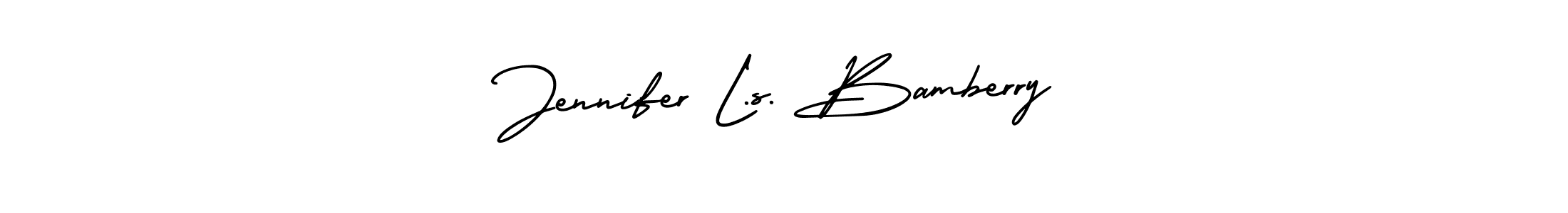 Create a beautiful signature design for name Jennifer L.s. Bamberry. With this signature (AmerikaSignatureDemo-Regular) fonts, you can make a handwritten signature for free. Jennifer L.s. Bamberry signature style 3 images and pictures png