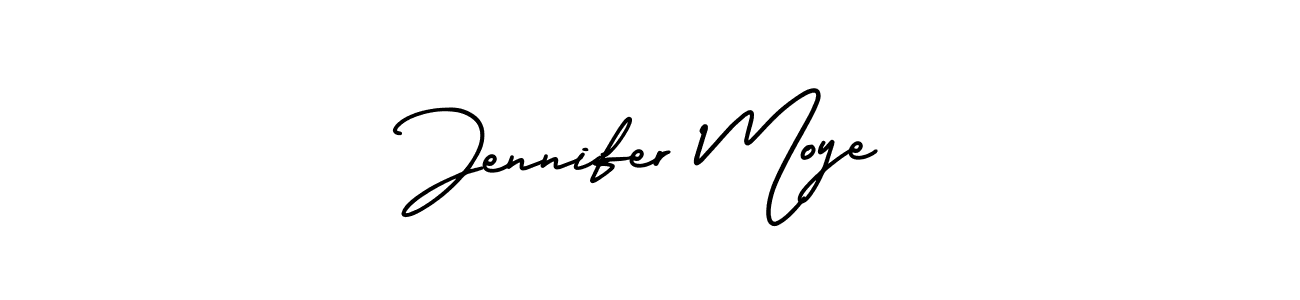 Create a beautiful signature design for name Jennifer Moye. With this signature (AmerikaSignatureDemo-Regular) fonts, you can make a handwritten signature for free. Jennifer Moye signature style 3 images and pictures png