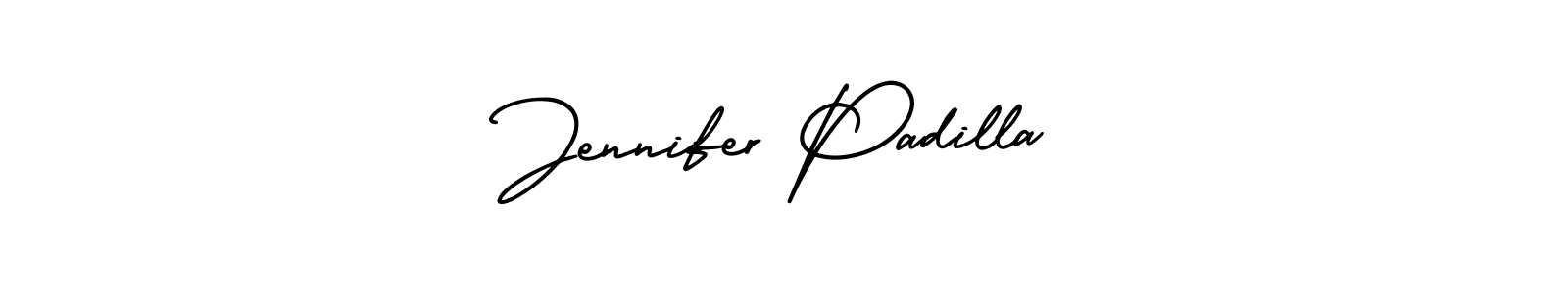 How to make Jennifer Padilla name signature. Use AmerikaSignatureDemo-Regular style for creating short signs online. This is the latest handwritten sign. Jennifer Padilla signature style 3 images and pictures png