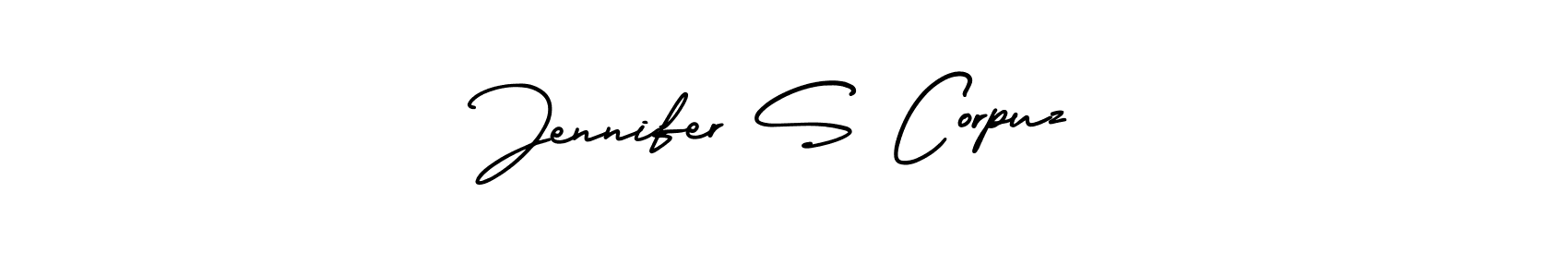 It looks lik you need a new signature style for name Jennifer S Corpuz. Design unique handwritten (AmerikaSignatureDemo-Regular) signature with our free signature maker in just a few clicks. Jennifer S Corpuz signature style 3 images and pictures png