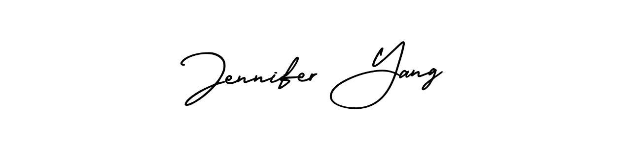 Create a beautiful signature design for name Jennifer Yang. With this signature (AmerikaSignatureDemo-Regular) fonts, you can make a handwritten signature for free. Jennifer Yang signature style 3 images and pictures png