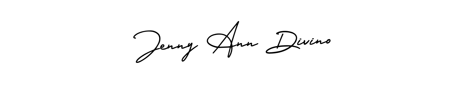 Jenny Ann Divino stylish signature style. Best Handwritten Sign (AmerikaSignatureDemo-Regular) for my name. Handwritten Signature Collection Ideas for my name Jenny Ann Divino. Jenny Ann Divino signature style 3 images and pictures png