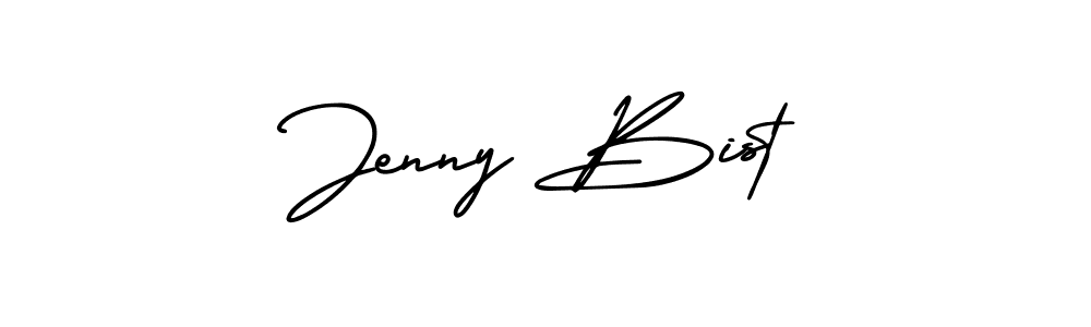 Make a beautiful signature design for name Jenny Bist. With this signature (AmerikaSignatureDemo-Regular) style, you can create a handwritten signature for free. Jenny Bist signature style 3 images and pictures png