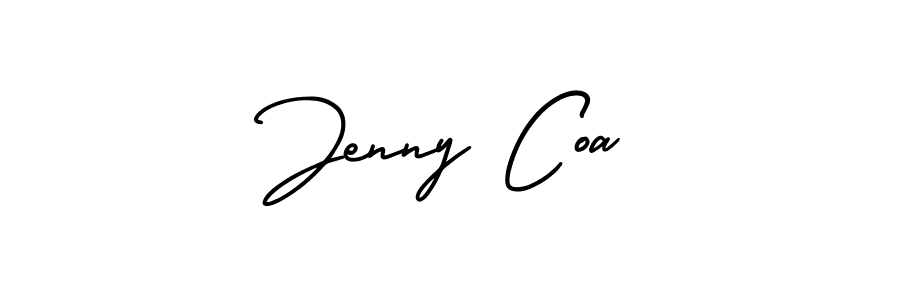 You can use this online signature creator to create a handwritten signature for the name Jenny Coa. This is the best online autograph maker. Jenny Coa signature style 3 images and pictures png
