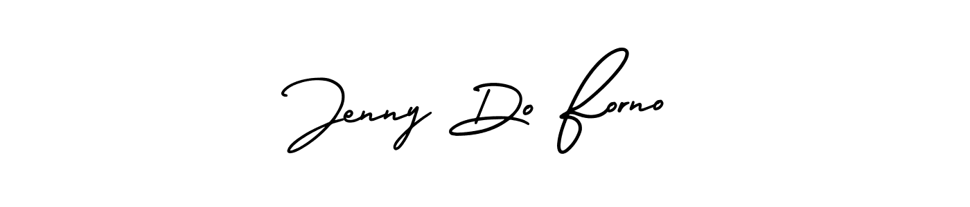 You should practise on your own different ways (AmerikaSignatureDemo-Regular) to write your name (Jenny Do Forno) in signature. don't let someone else do it for you. Jenny Do Forno signature style 3 images and pictures png