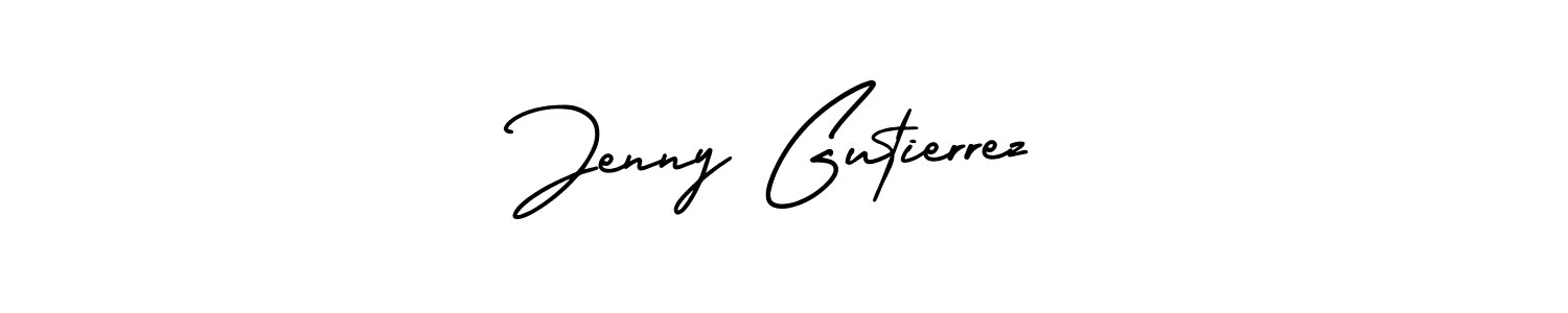 How to Draw Jenny Gutierrez signature style? AmerikaSignatureDemo-Regular is a latest design signature styles for name Jenny Gutierrez. Jenny Gutierrez signature style 3 images and pictures png