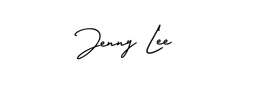 How to make Jenny Lee name signature. Use AmerikaSignatureDemo-Regular style for creating short signs online. This is the latest handwritten sign. Jenny Lee signature style 3 images and pictures png