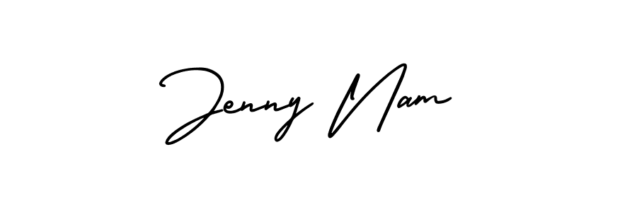 if you are searching for the best signature style for your name Jenny Nam. so please give up your signature search. here we have designed multiple signature styles  using AmerikaSignatureDemo-Regular. Jenny Nam signature style 3 images and pictures png
