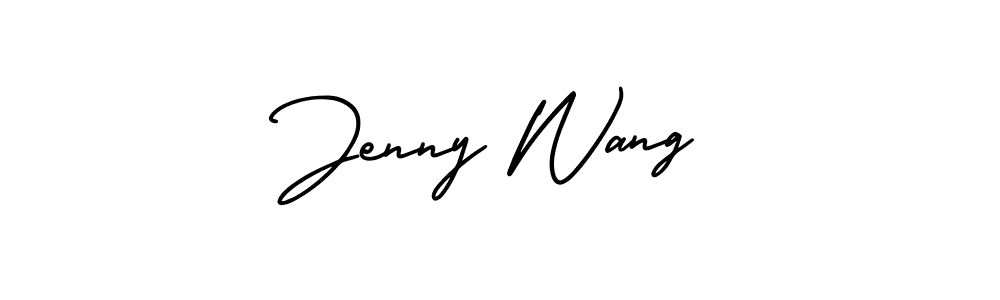 How to Draw Jenny Wang signature style? AmerikaSignatureDemo-Regular is a latest design signature styles for name Jenny Wang. Jenny Wang signature style 3 images and pictures png