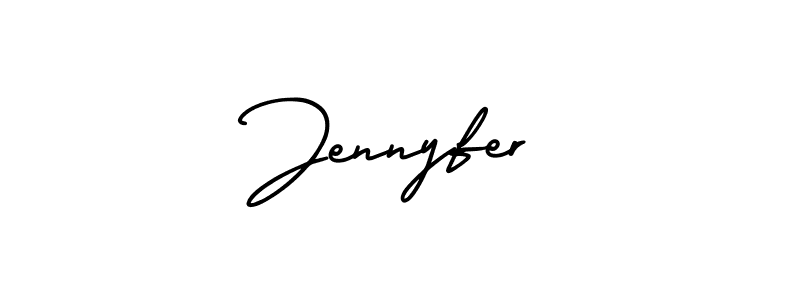 How to Draw Jennyfer signature style? AmerikaSignatureDemo-Regular is a latest design signature styles for name Jennyfer. Jennyfer signature style 3 images and pictures png