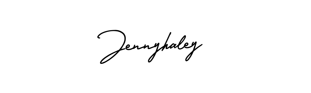 Use a signature maker to create a handwritten signature online. With this signature software, you can design (AmerikaSignatureDemo-Regular) your own signature for name Jennyhaley. Jennyhaley signature style 3 images and pictures png