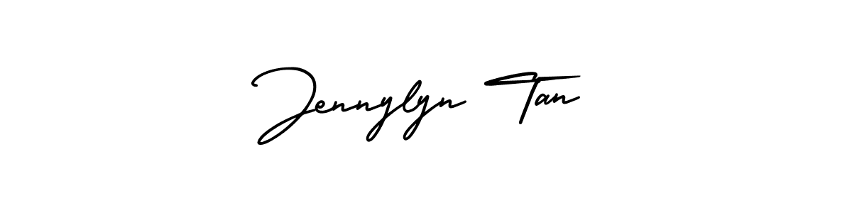 Jennylyn Tan stylish signature style. Best Handwritten Sign (AmerikaSignatureDemo-Regular) for my name. Handwritten Signature Collection Ideas for my name Jennylyn Tan. Jennylyn Tan signature style 3 images and pictures png