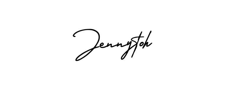This is the best signature style for the Jennytoh name. Also you like these signature font (AmerikaSignatureDemo-Regular). Mix name signature. Jennytoh signature style 3 images and pictures png