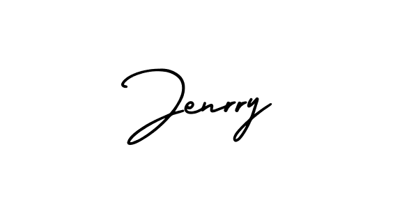 Make a beautiful signature design for name Jenrry. With this signature (AmerikaSignatureDemo-Regular) style, you can create a handwritten signature for free. Jenrry signature style 3 images and pictures png