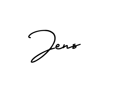 You should practise on your own different ways (AmerikaSignatureDemo-Regular) to write your name (Jens) in signature. don't let someone else do it for you. Jens signature style 3 images and pictures png