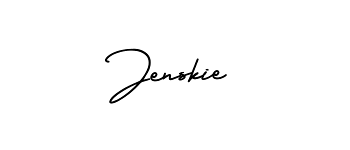 Make a beautiful signature design for name Jenskie. With this signature (AmerikaSignatureDemo-Regular) style, you can create a handwritten signature for free. Jenskie signature style 3 images and pictures png