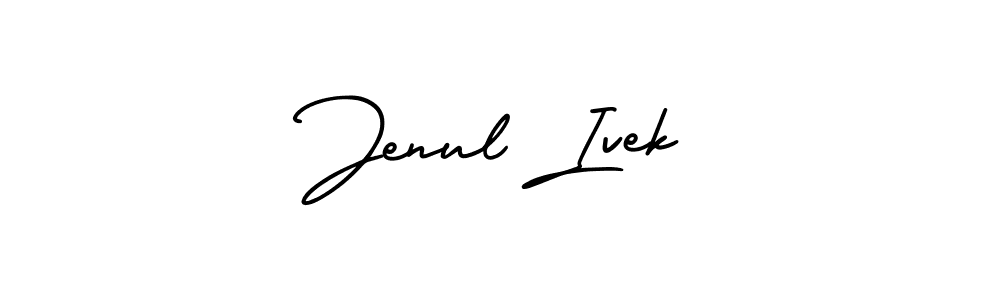 if you are searching for the best signature style for your name Jenul Ivek. so please give up your signature search. here we have designed multiple signature styles  using AmerikaSignatureDemo-Regular. Jenul Ivek signature style 3 images and pictures png