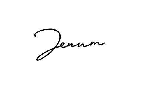The best way (AmerikaSignatureDemo-Regular) to make a short signature is to pick only two or three words in your name. The name Jenum include a total of six letters. For converting this name. Jenum signature style 3 images and pictures png