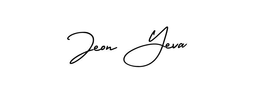 This is the best signature style for the Jeon Yeva name. Also you like these signature font (AmerikaSignatureDemo-Regular). Mix name signature. Jeon Yeva signature style 3 images and pictures png