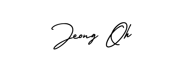 You should practise on your own different ways (AmerikaSignatureDemo-Regular) to write your name (Jeong Oh) in signature. don't let someone else do it for you. Jeong Oh signature style 3 images and pictures png