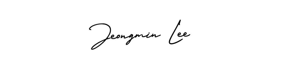 Create a beautiful signature design for name Jeongmin Lee. With this signature (AmerikaSignatureDemo-Regular) fonts, you can make a handwritten signature for free. Jeongmin Lee signature style 3 images and pictures png