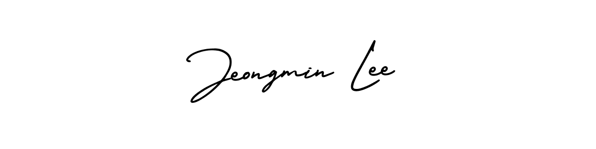 Create a beautiful signature design for name Jeongmin Lee. With this signature (AmerikaSignatureDemo-Regular) fonts, you can make a handwritten signature for free. Jeongmin Lee signature style 3 images and pictures png