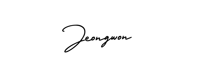How to Draw Jeongwon signature style? AmerikaSignatureDemo-Regular is a latest design signature styles for name Jeongwon. Jeongwon signature style 3 images and pictures png