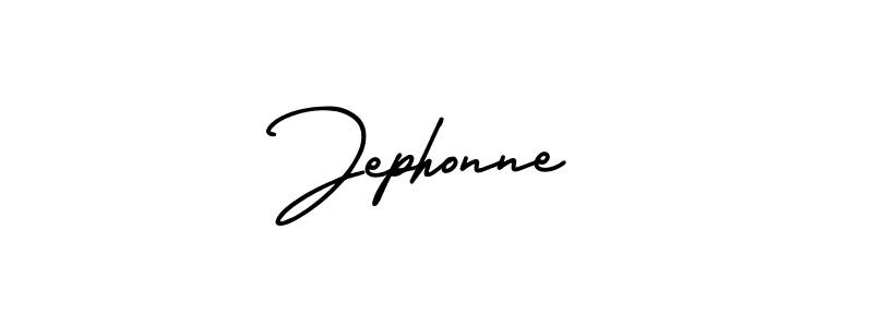 How to make Jephonne signature? AmerikaSignatureDemo-Regular is a professional autograph style. Create handwritten signature for Jephonne name. Jephonne signature style 3 images and pictures png