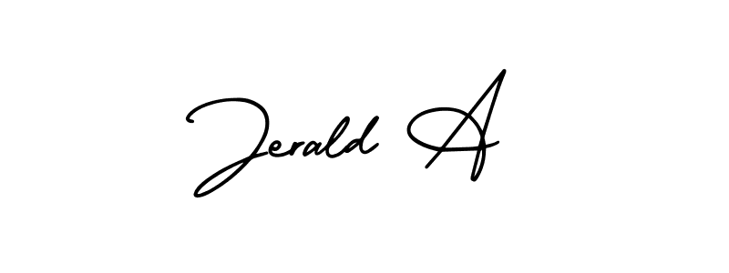 Best and Professional Signature Style for Jerald A. AmerikaSignatureDemo-Regular Best Signature Style Collection. Jerald A signature style 3 images and pictures png