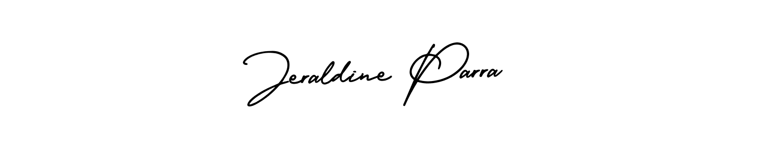 Use a signature maker to create a handwritten signature online. With this signature software, you can design (AmerikaSignatureDemo-Regular) your own signature for name Jeraldine Parra. Jeraldine Parra signature style 3 images and pictures png